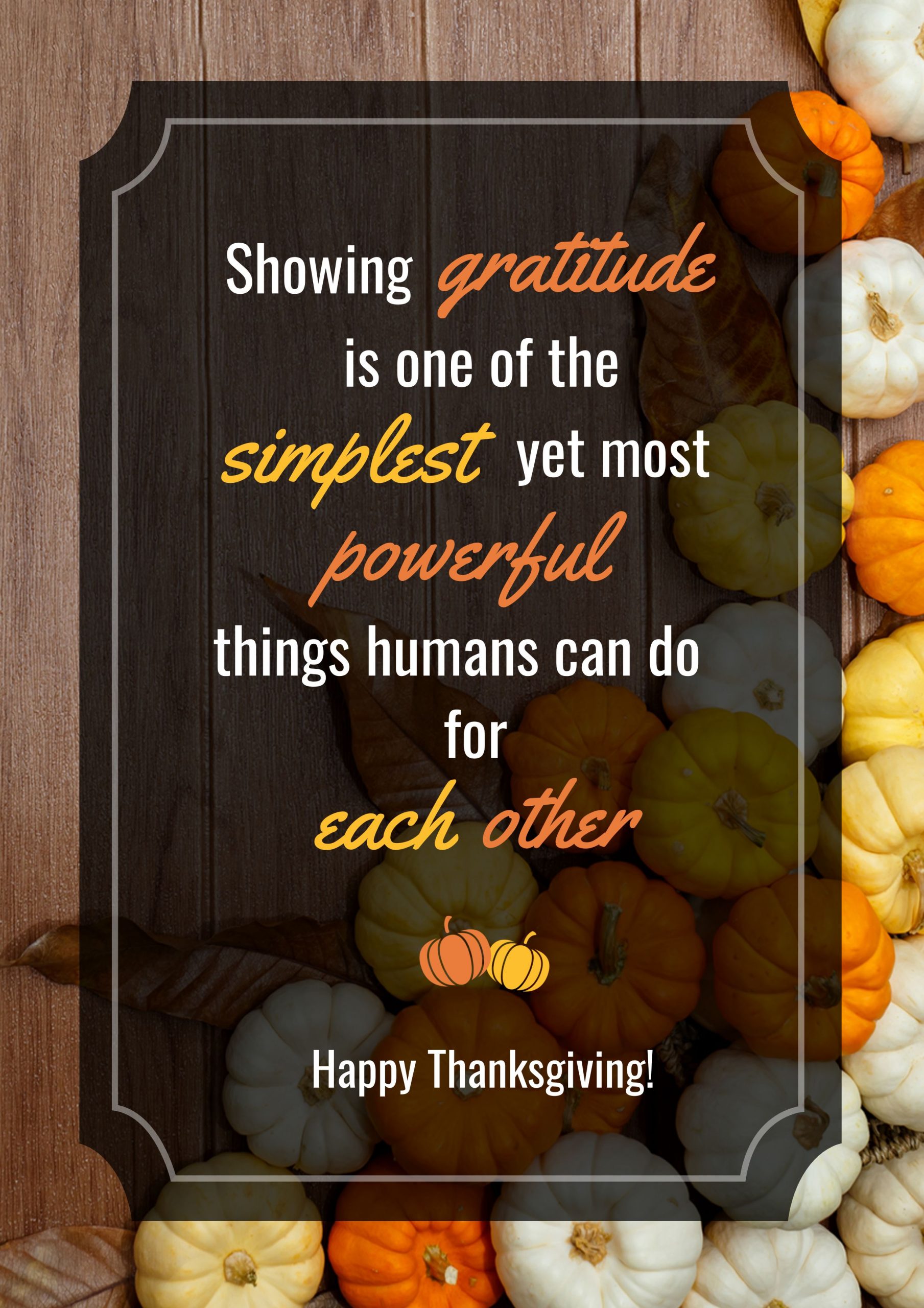 Thanksgiving Poster Template