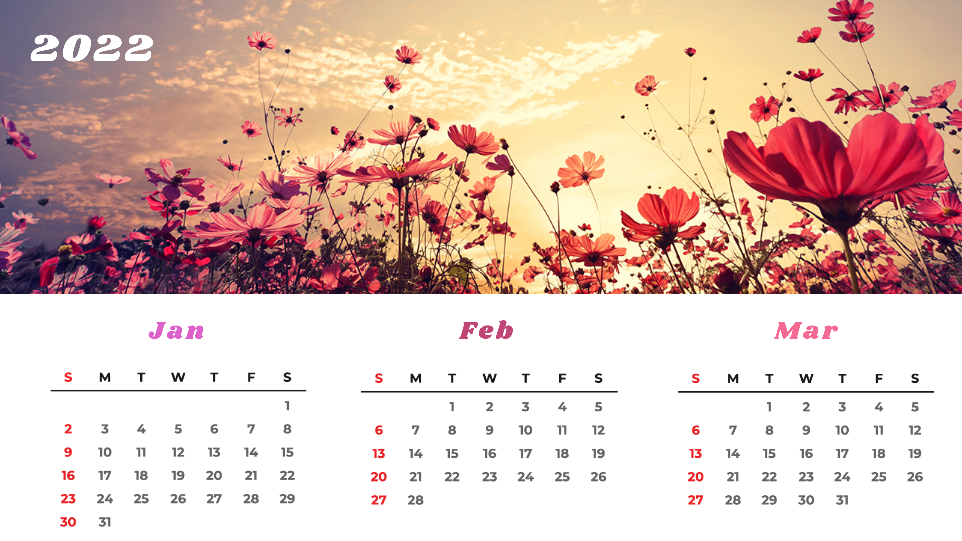 Nature Calendar Template