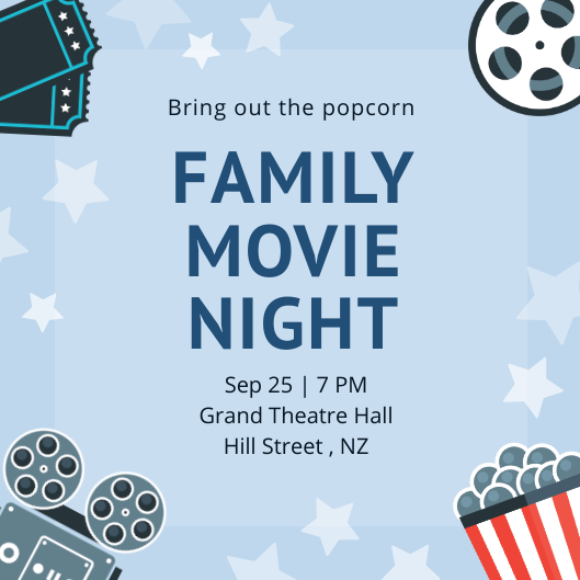 Movie Night Invitation Template