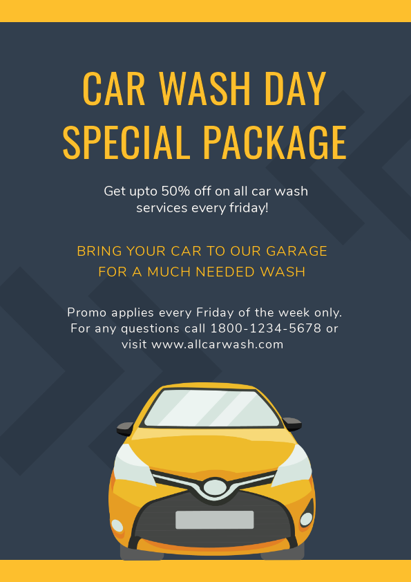 Car Wash Flyer Template