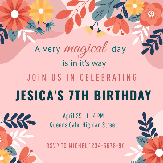 Birthday Invitation Template