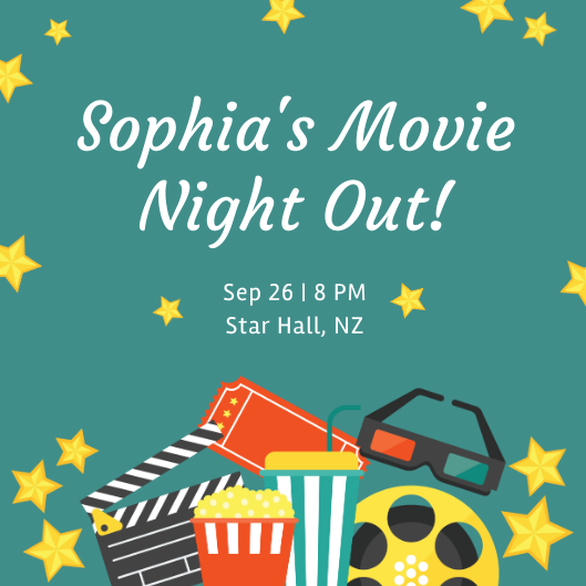 Movie Night Invitation Template