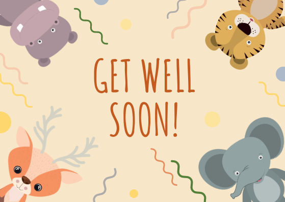 Get Well Soon Card Template