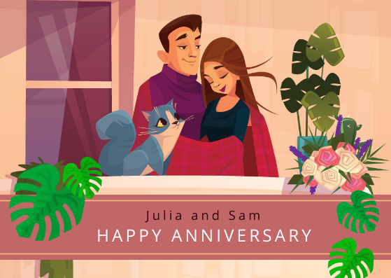 Anniversary Card Template