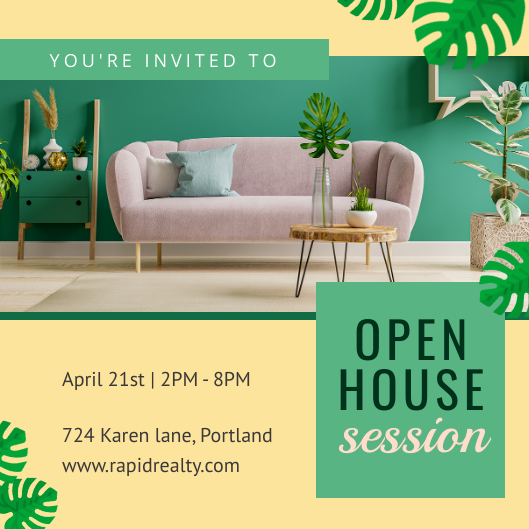 Open House Invitation Template