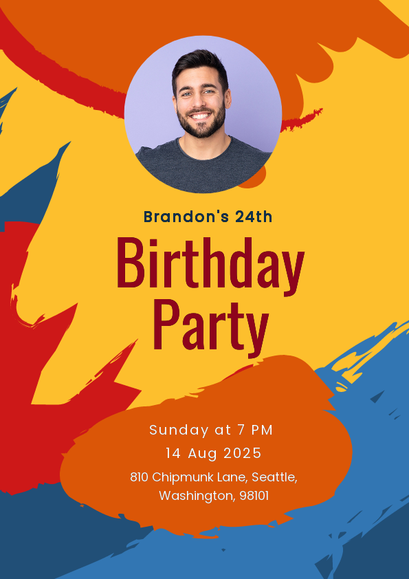 Birthday Poster Template