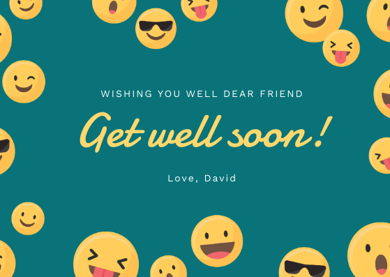 Get Well Soon Card Template