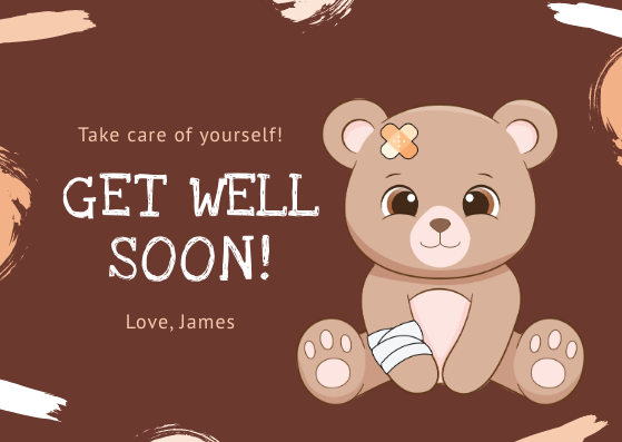 Get Well Soon Card Template