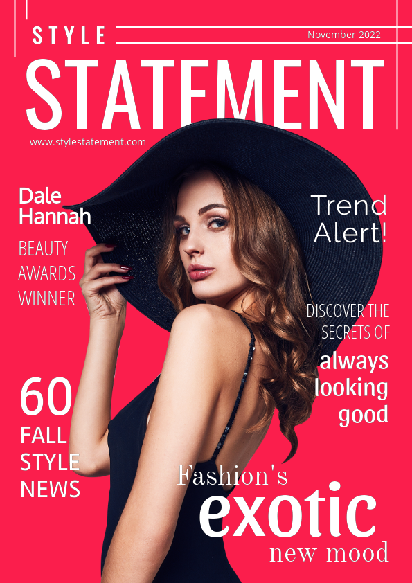 Fashion Magazine Cover Template