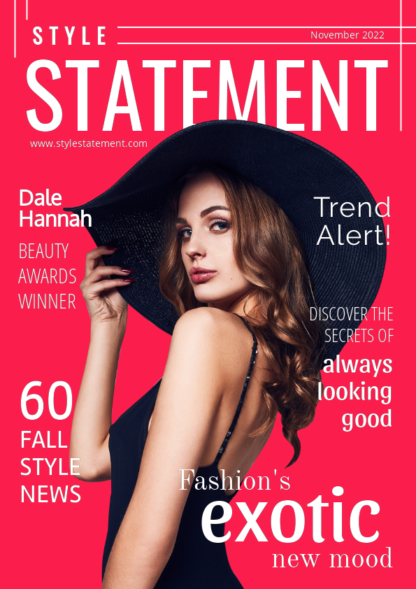 Fashion Magazine Cover Page Design