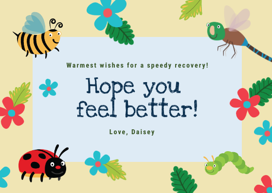 Get Well Soon Card Template