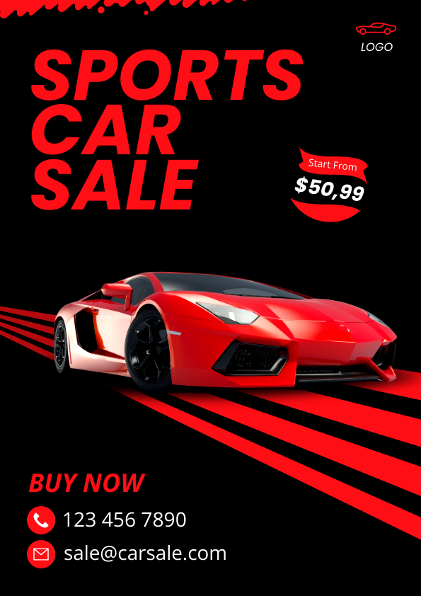 Car Sales Poster Template