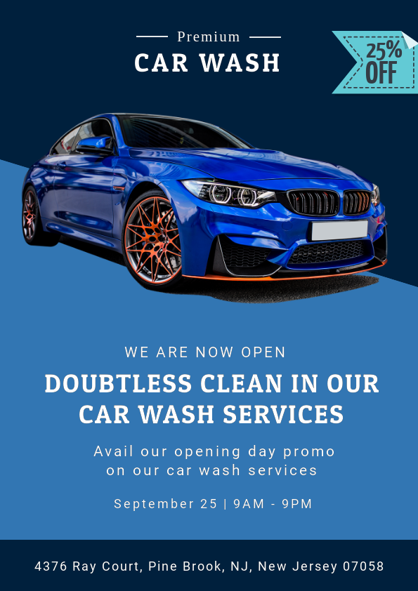 Car Wash Flyer Template