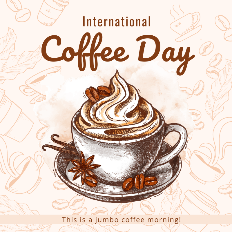 Coffee Day Square Post Template