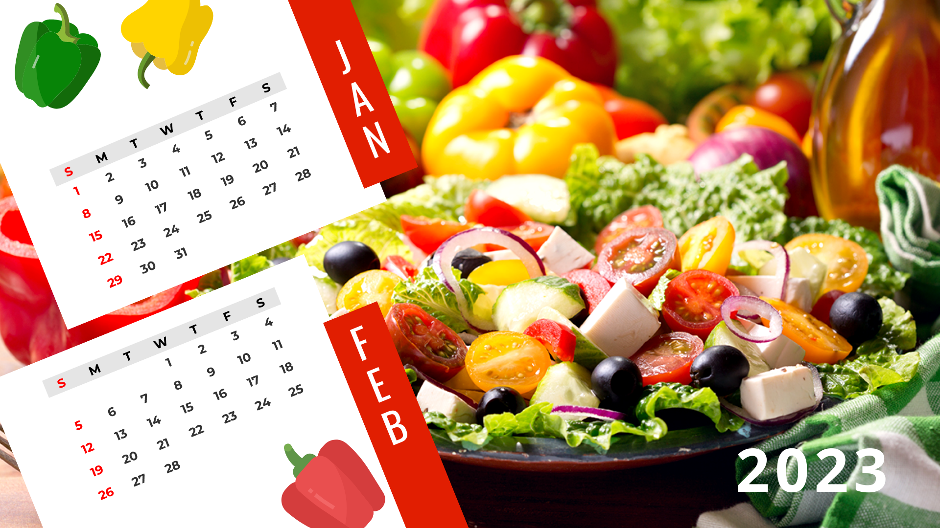 Food Calendar Template