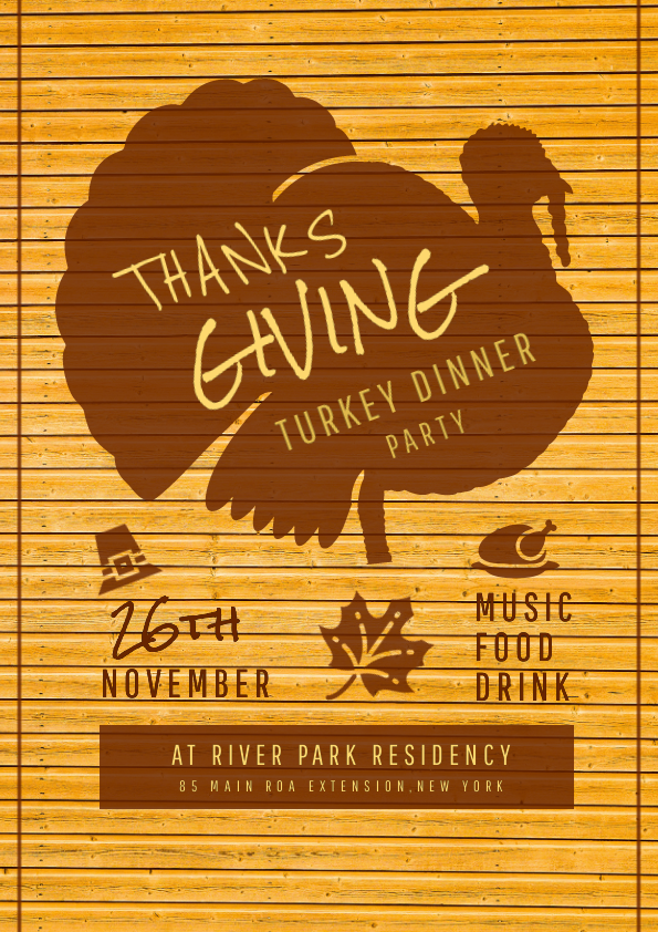 Thanksgiving Poster Template