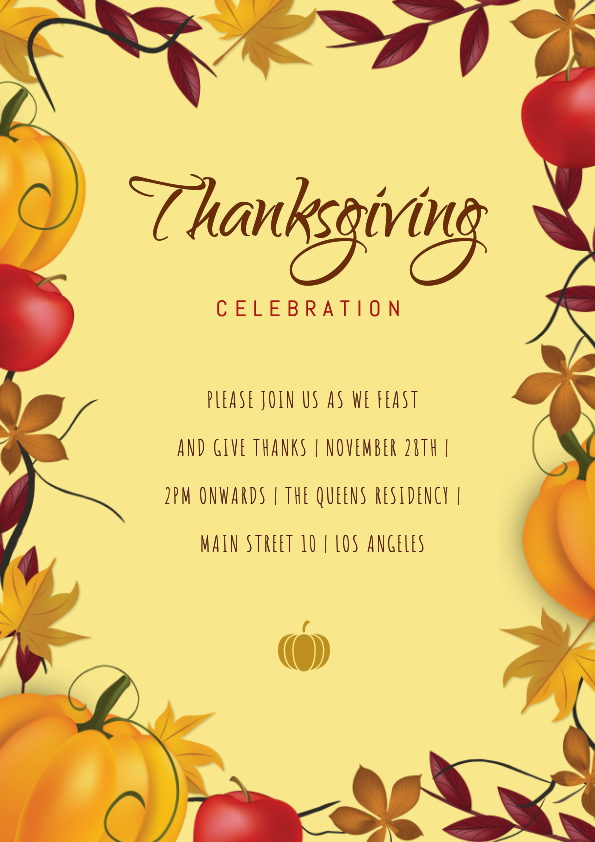 Thanksgiving Poster Template