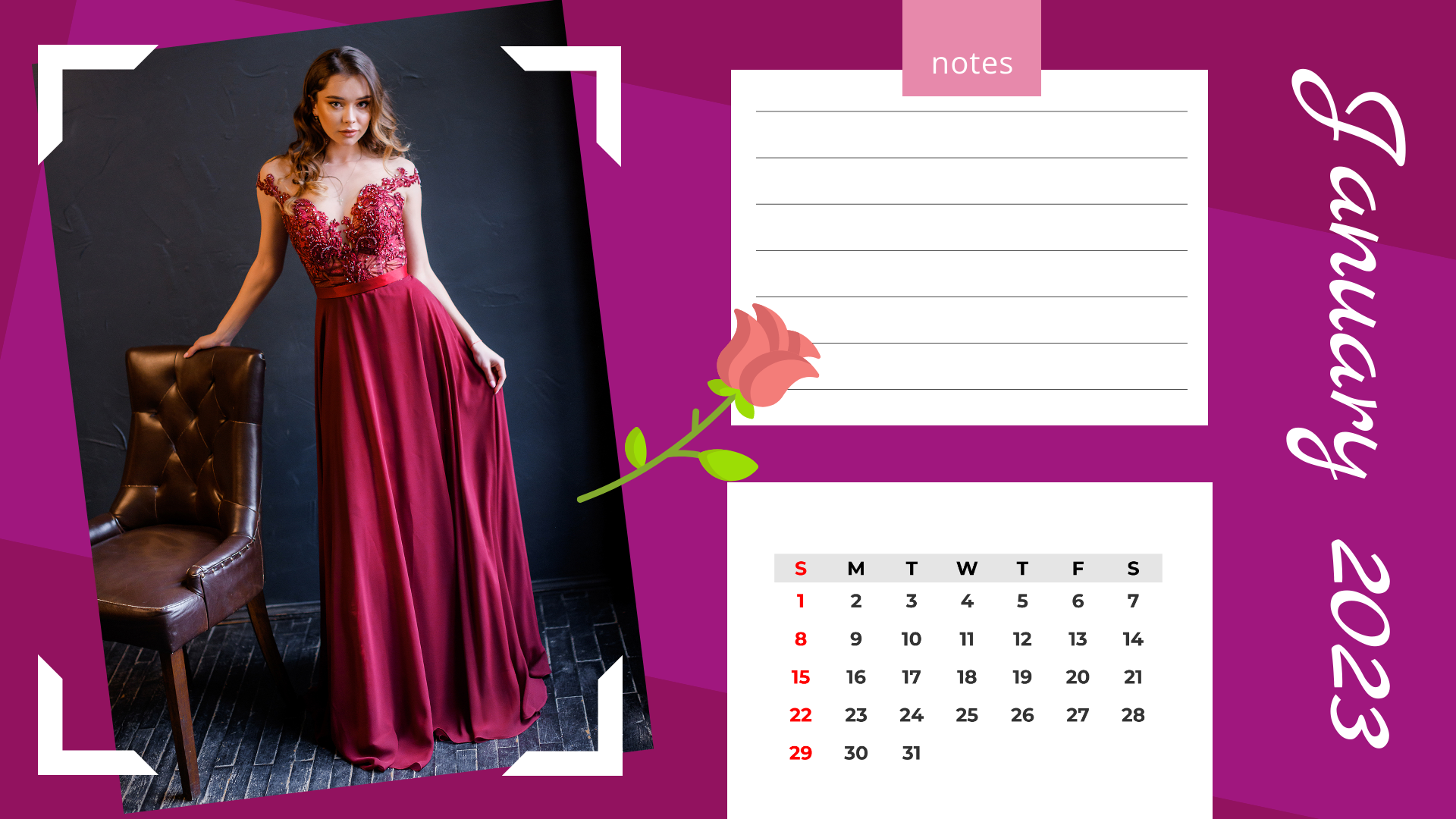Fashion Calendar Template