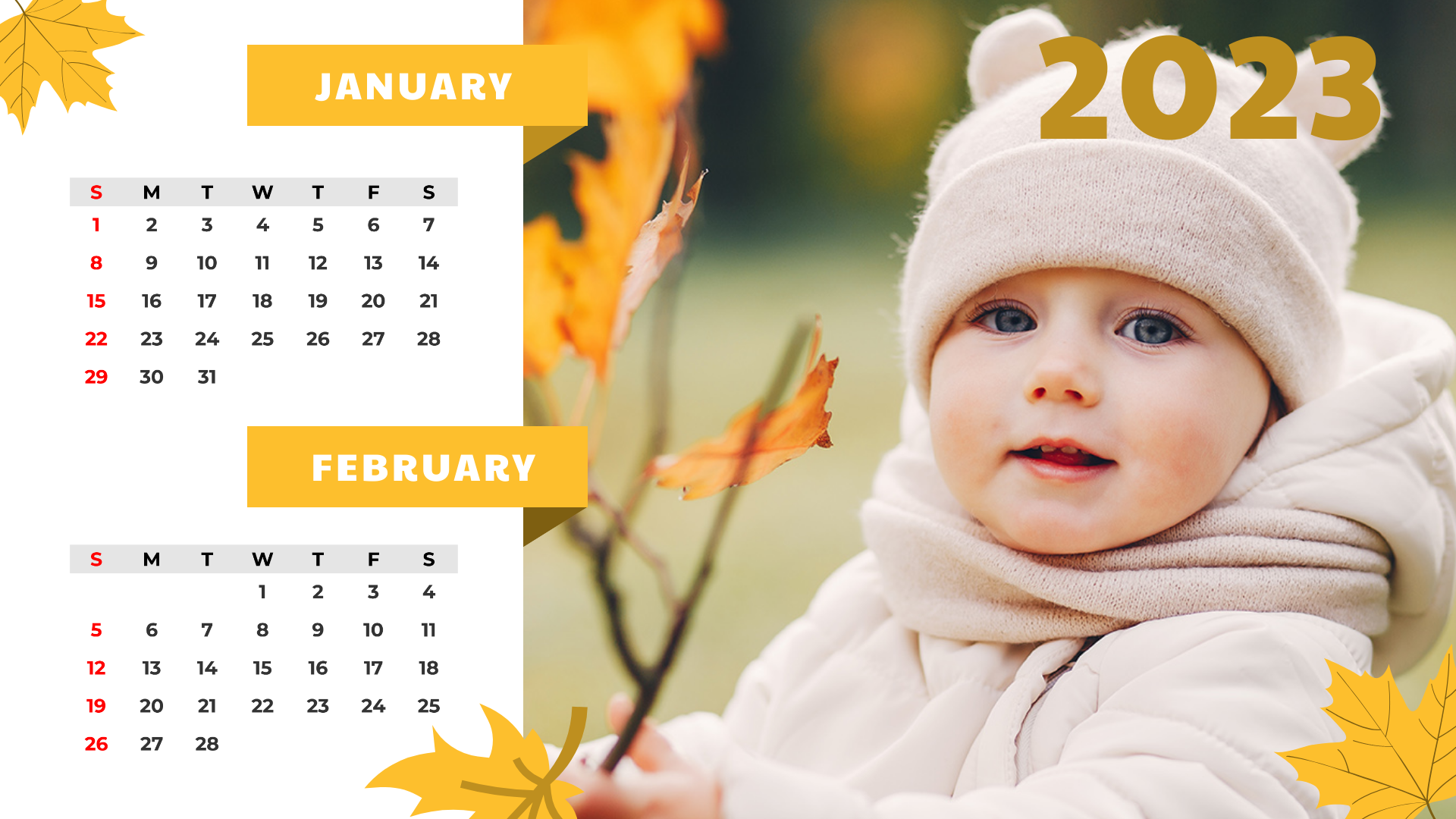 Kids Calendar Template