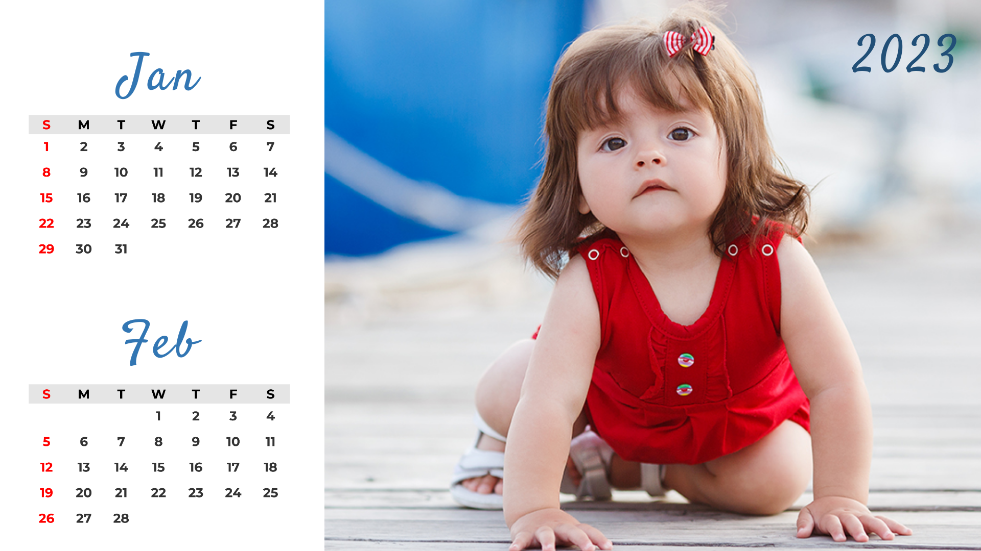 Kids Calendar Template