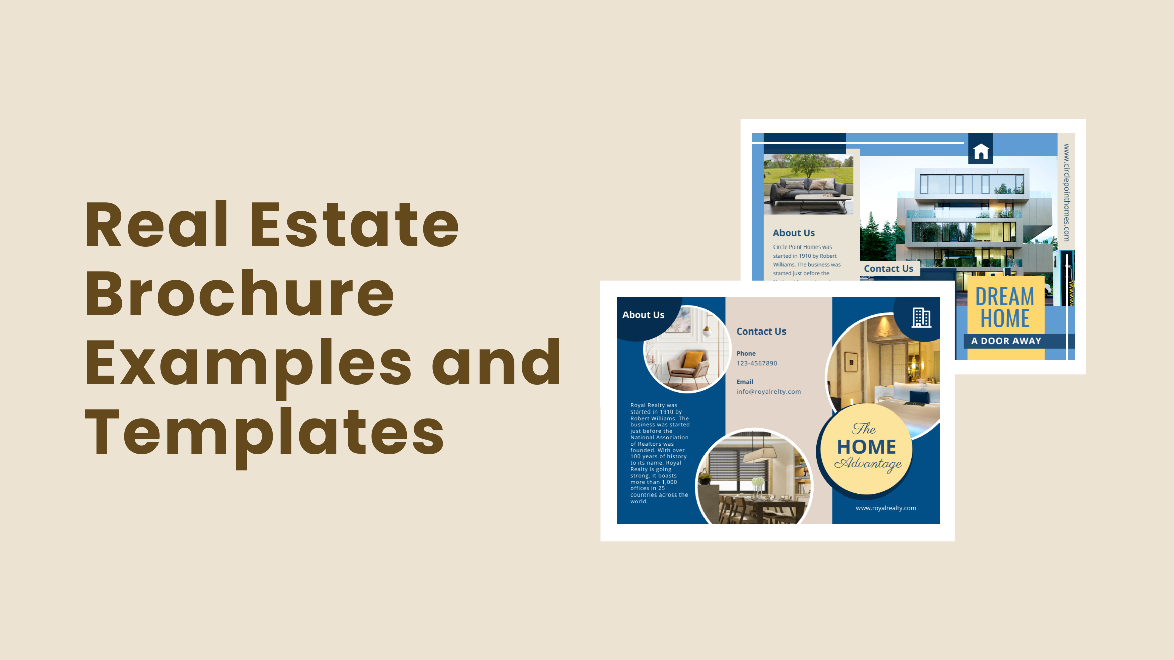Real Estate Brochure Examples and Templates