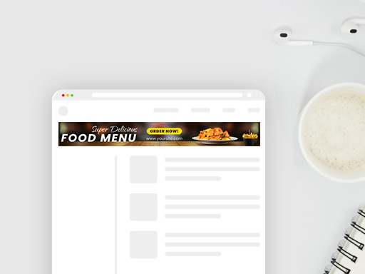 Food Leaderboard Ad Templates