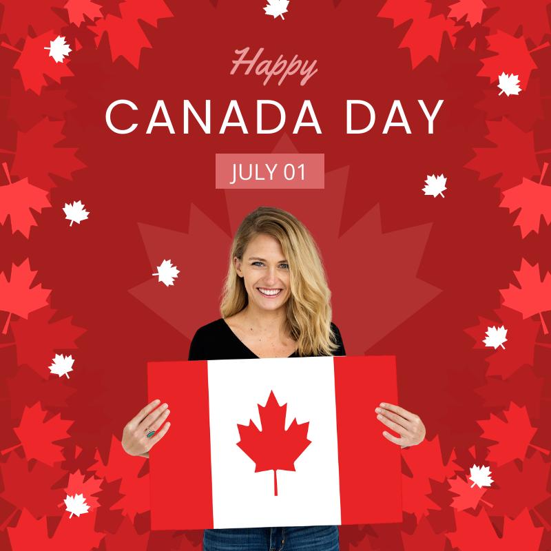 Canada Day Square Post Template