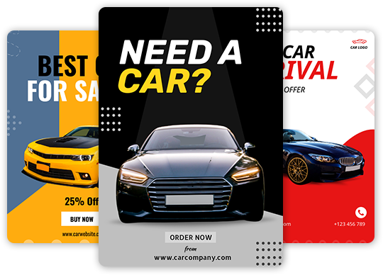 car sales design templates