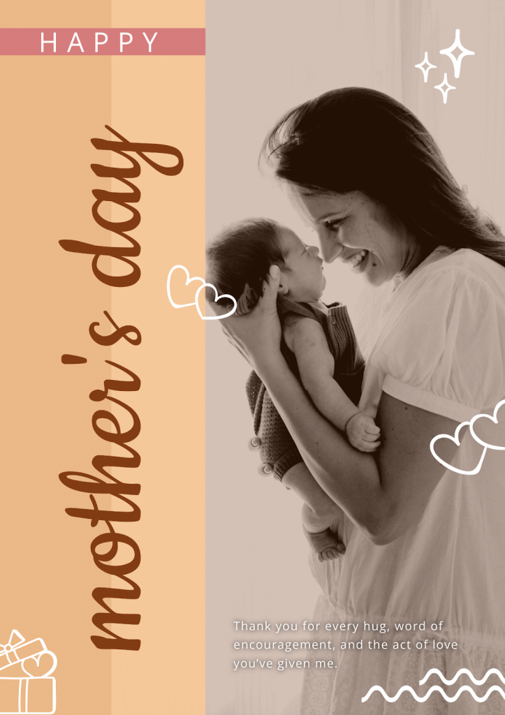 Motherâs Day Poster Design after Customization: