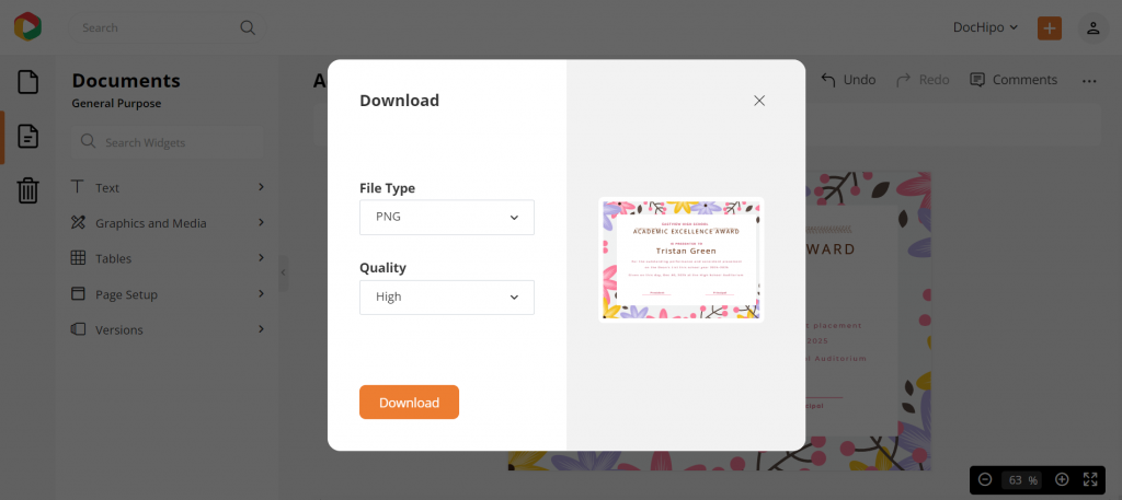 Download Certificate Design