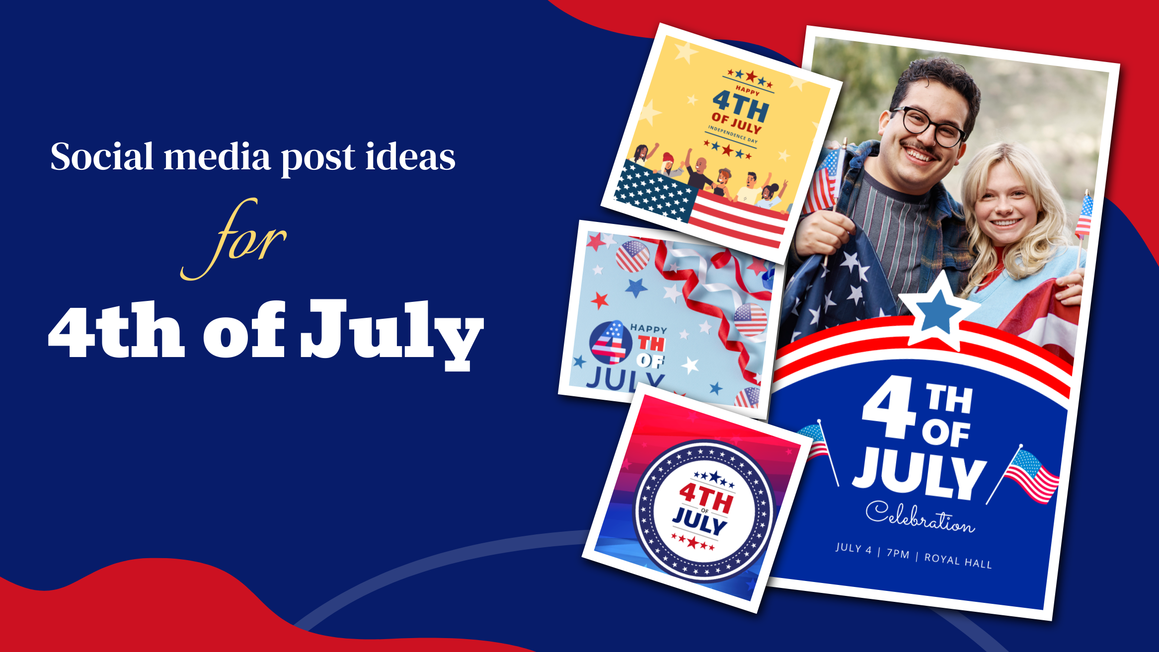 4th of July Social Media Post Banner