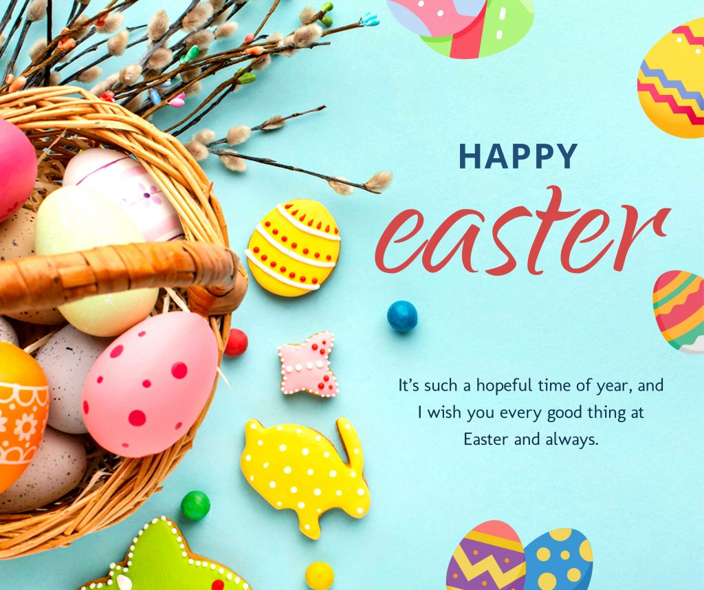 Easter Facebook Post Design before Customization Easter Facebook Post Design before Customization