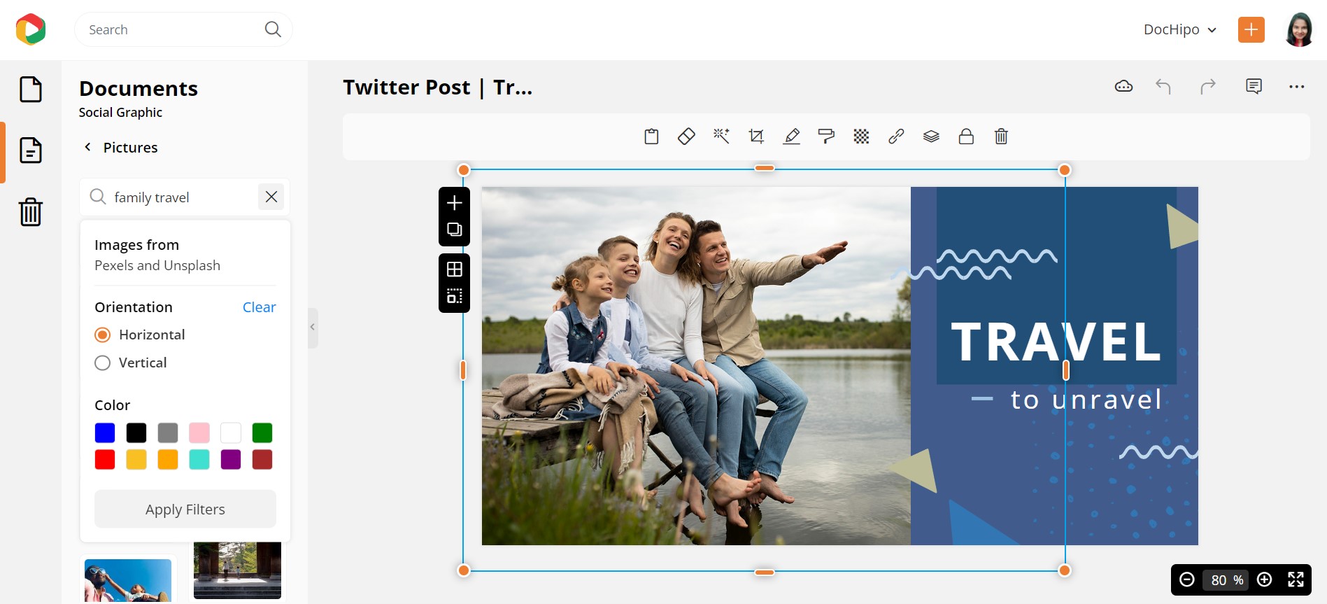 Apply Filters to Images from Stock Photo Libraries
