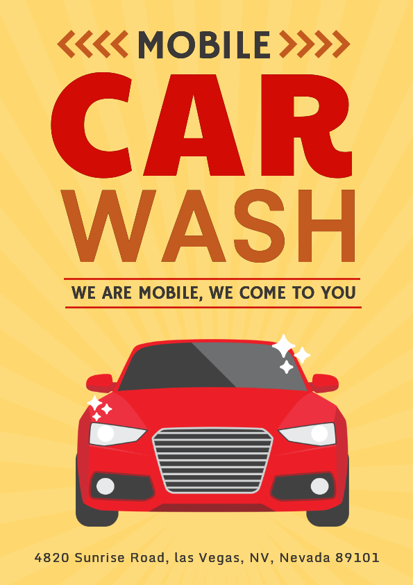 Car Wash Flyer Template