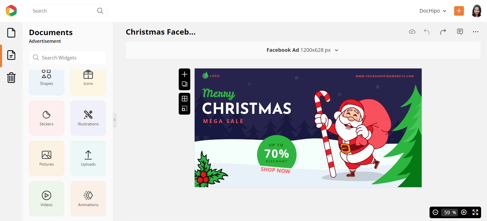 Christmas Facebook Ad Template