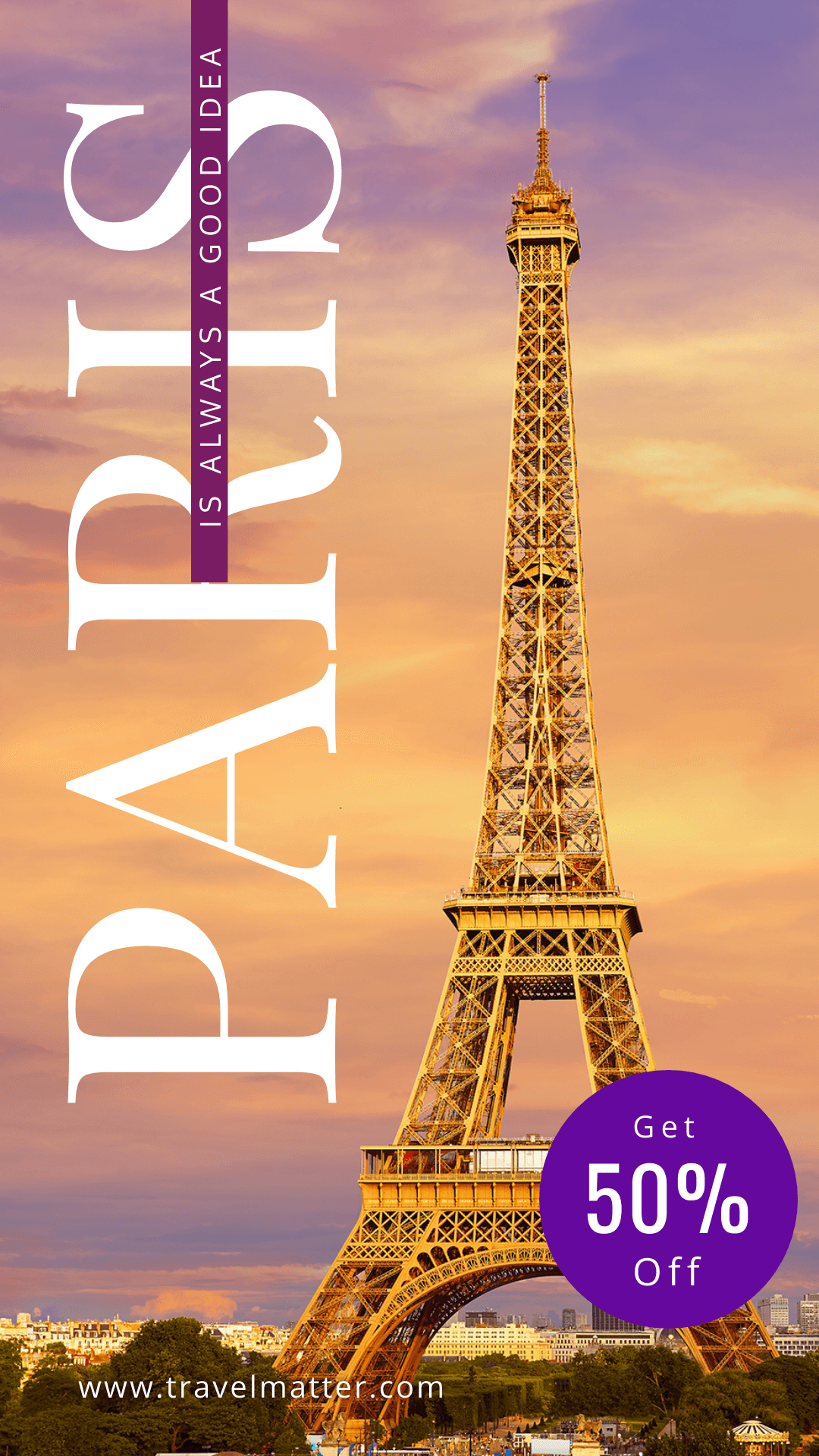 Paris Travel Instagram Story Template