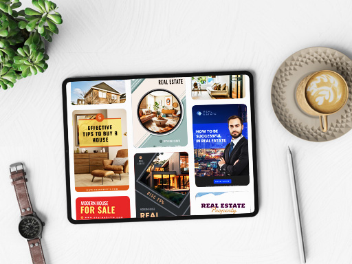 Real Estate Pinterest Graphic Templates