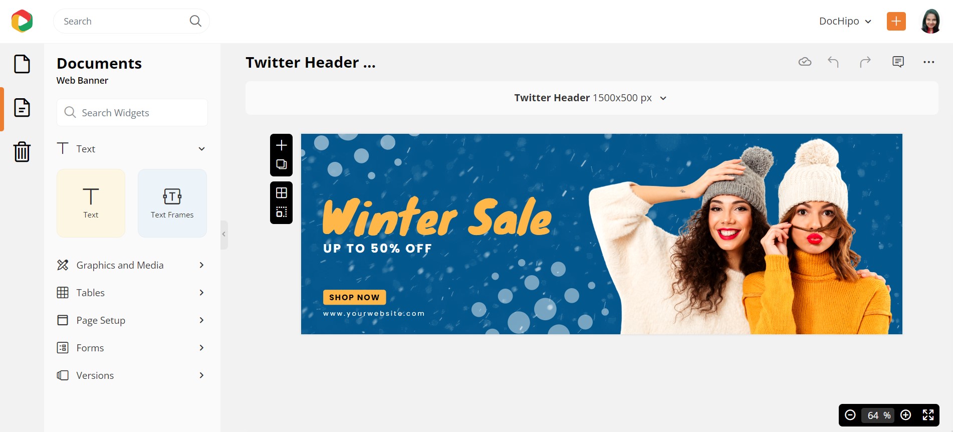 Sale Twitter Header Template