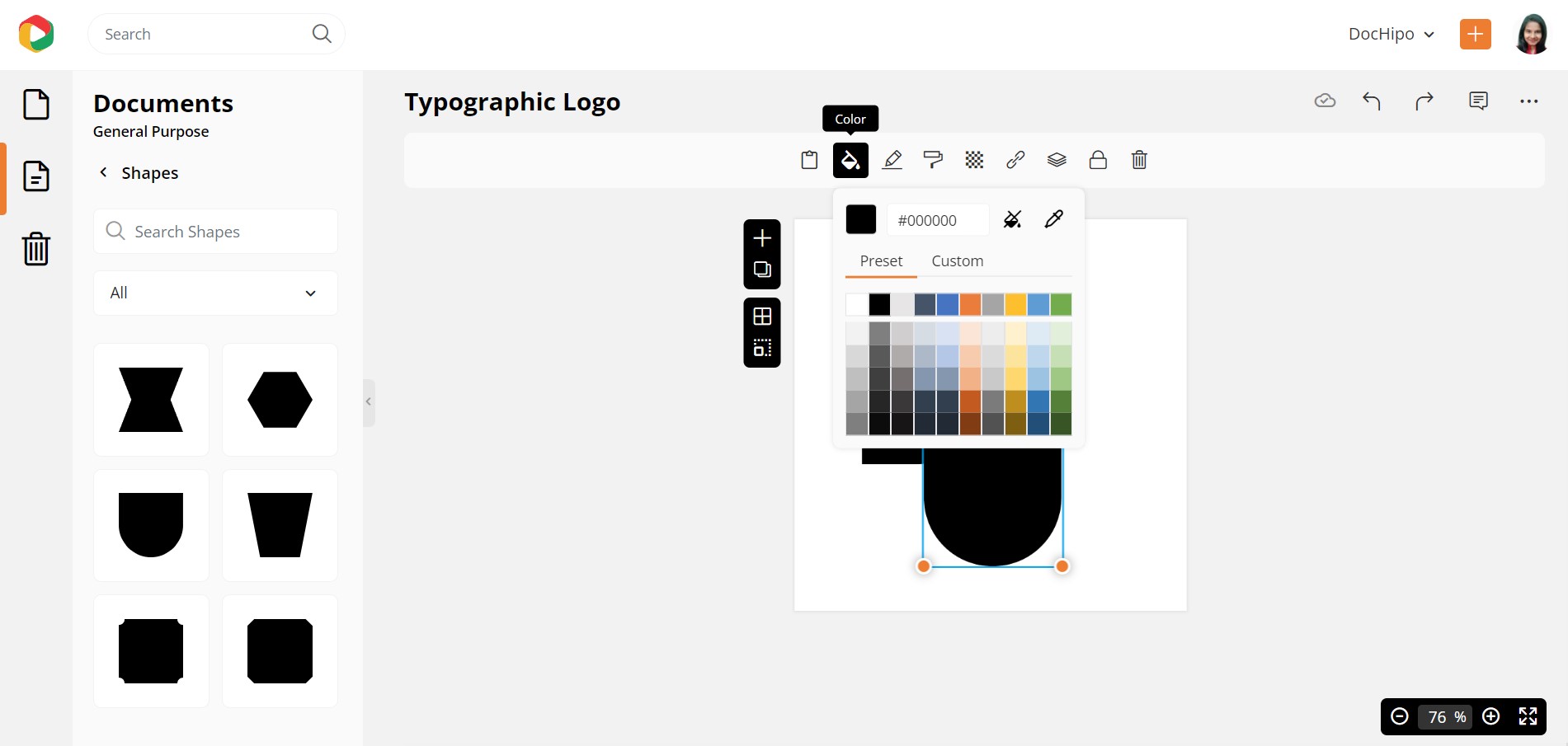 Change the Shape Color 