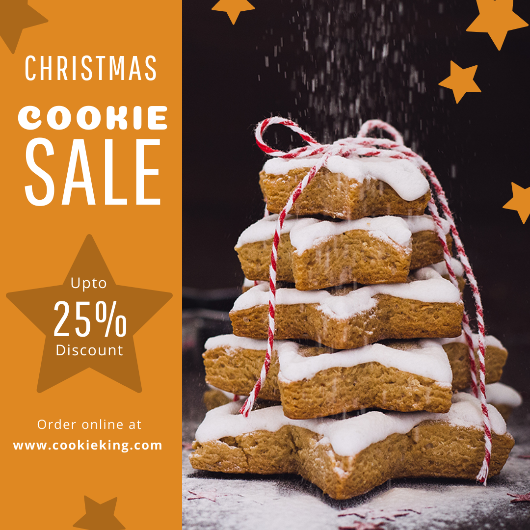 Christmas Cookie Sale Instagram Post Template