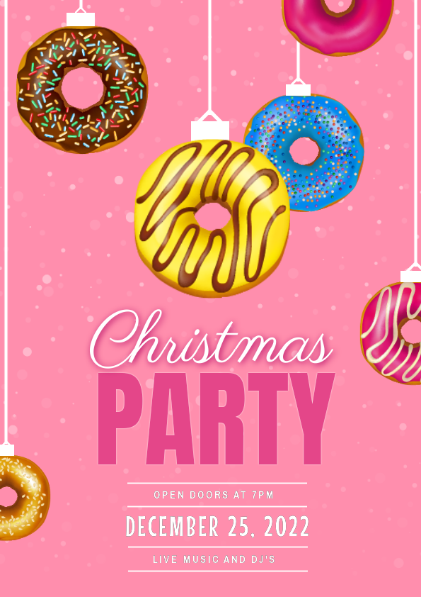 Christmas Party Poster Template