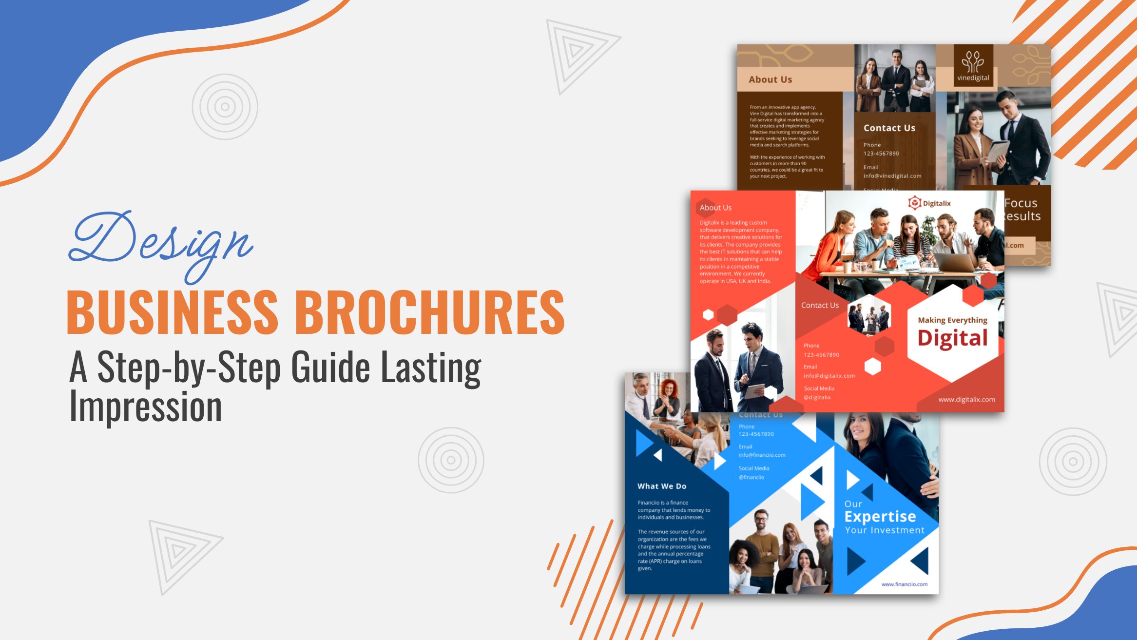 Design Business Brochures- blog banner