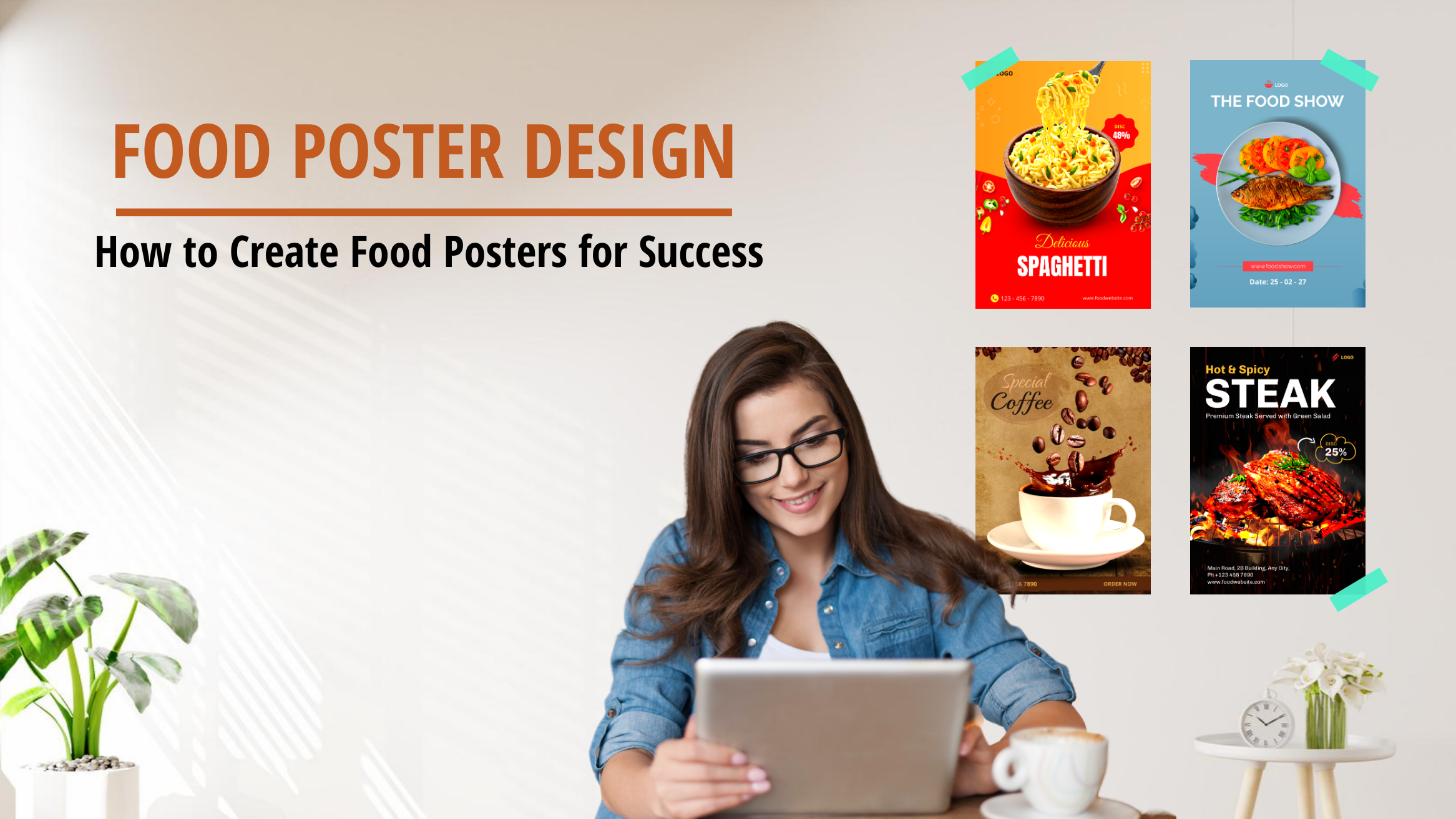Food poster design- blog banner