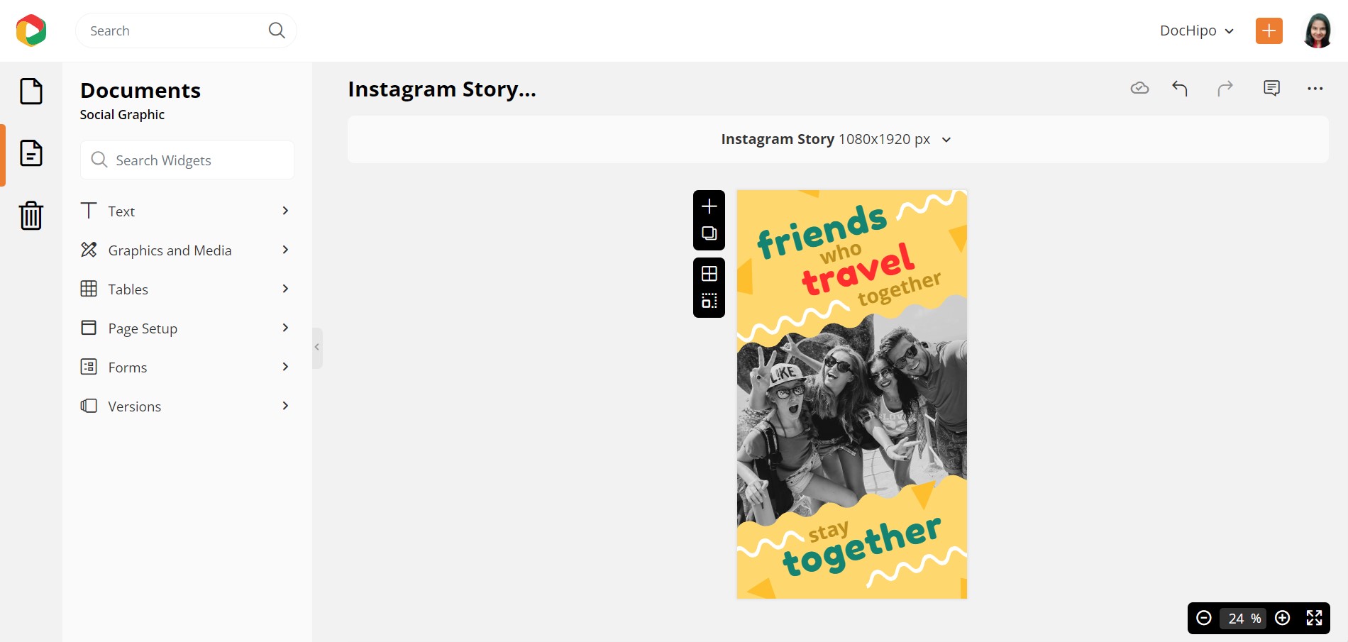 Instagram Story Design after Applying Grayscale Filter Instagram Story Design after Applying Grayscale Filter