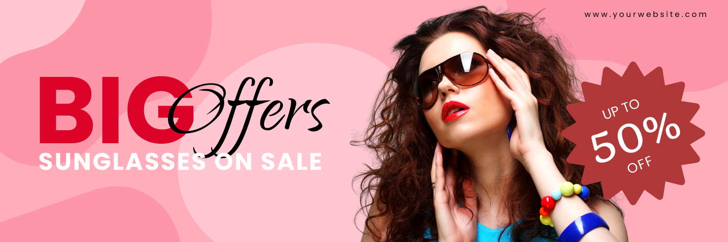 Sunglass Sale Twitter Header Template