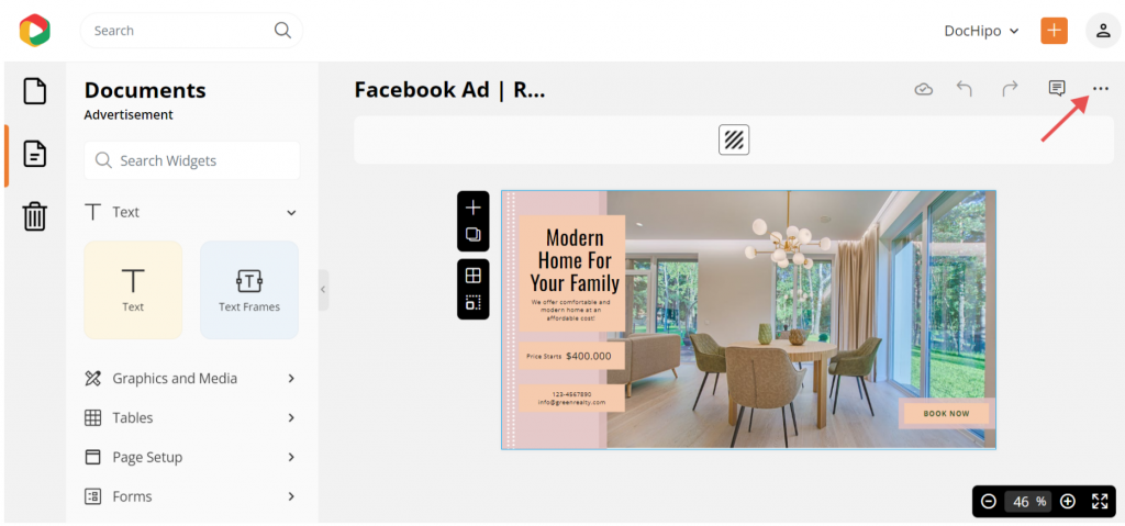 download real estate Facebook ad design