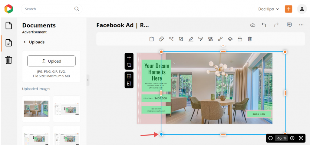 Adjust photo to real estate Facebook ad template Adjust photo to real estate Facebook ad template