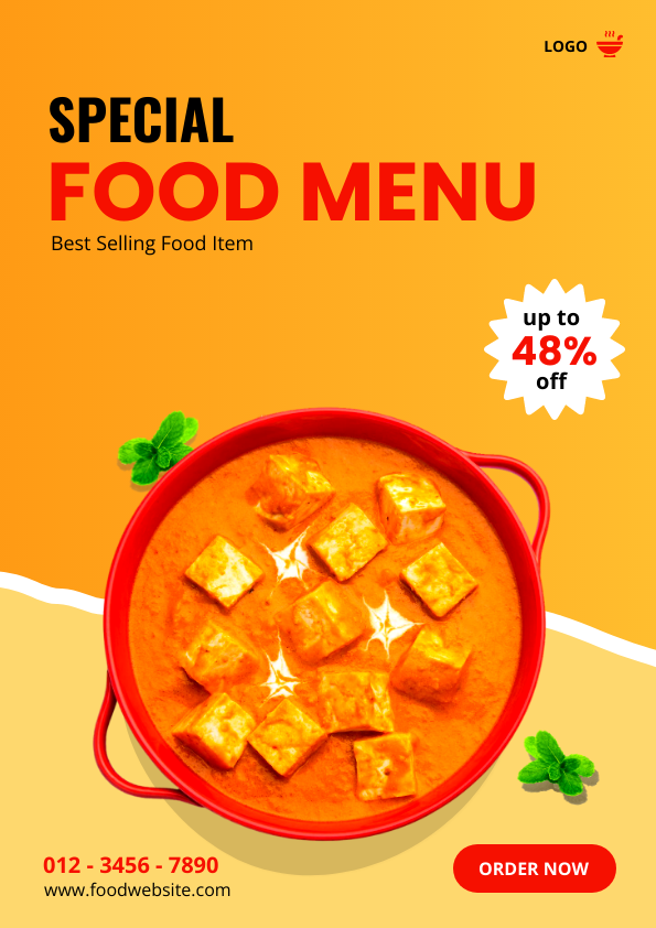 Food Poster template