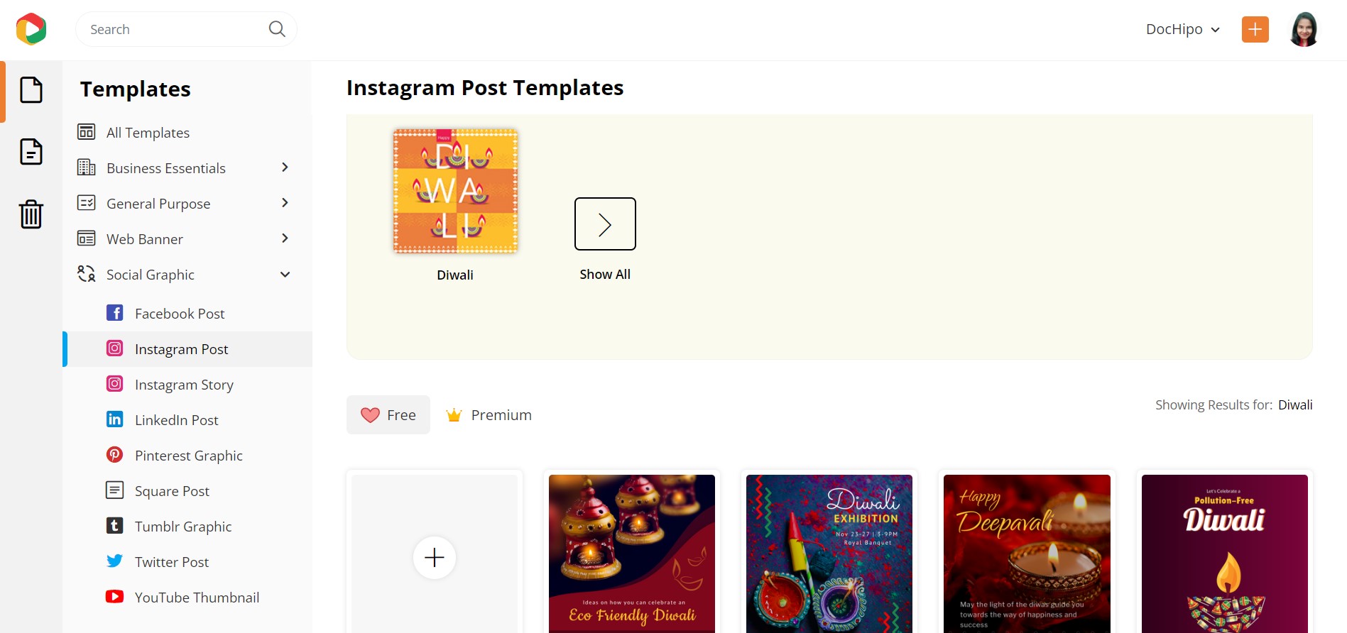 Diwali Instagram Post Templates