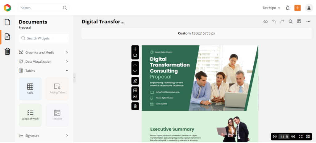 DocHipo proposal template design DocHipo proposal template design